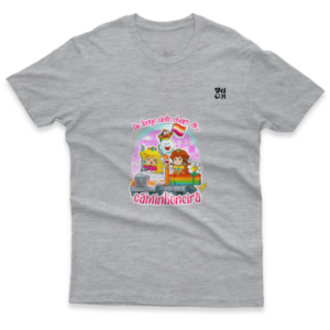 Camiseta Sinto o Cheiro de Caminhoneira cinza